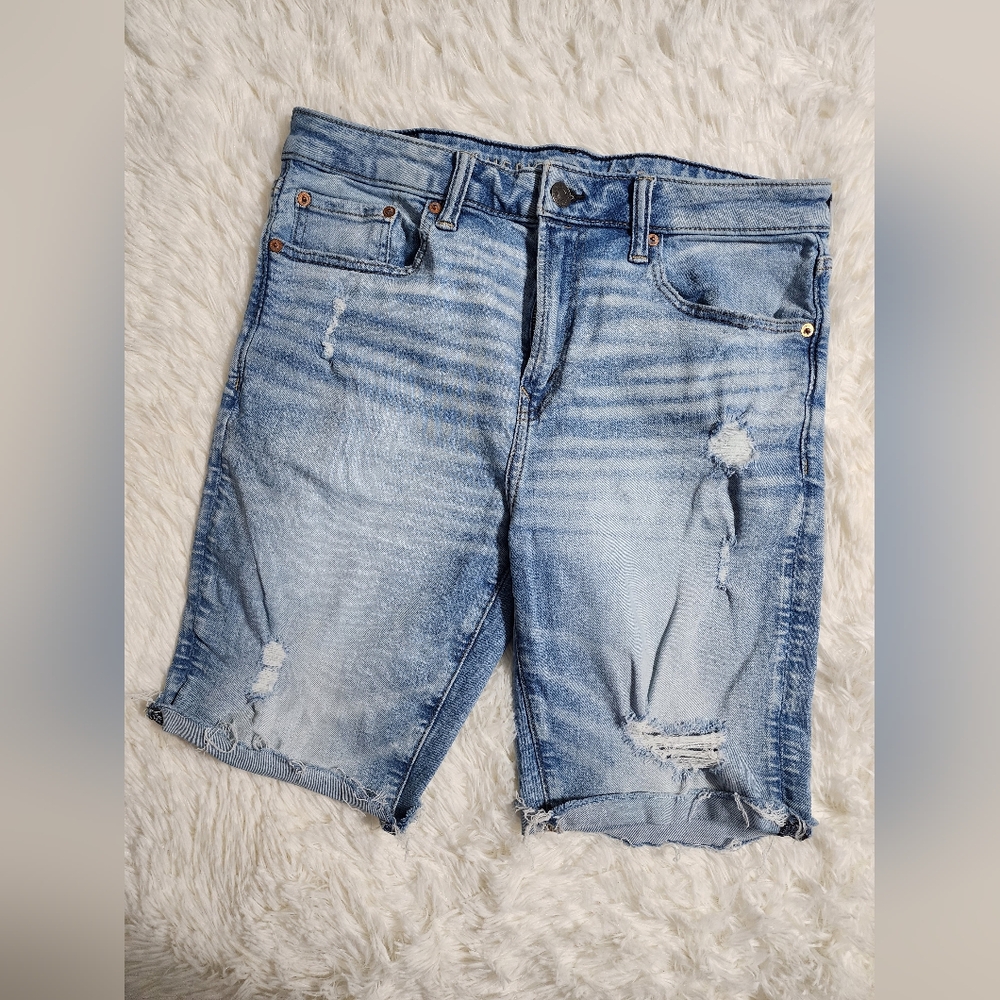 Men's Blue Distressed Jeans